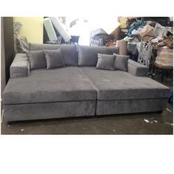 BRAND NEW 66x109 bedday SOFA  grey fabric. CUSTOM made available