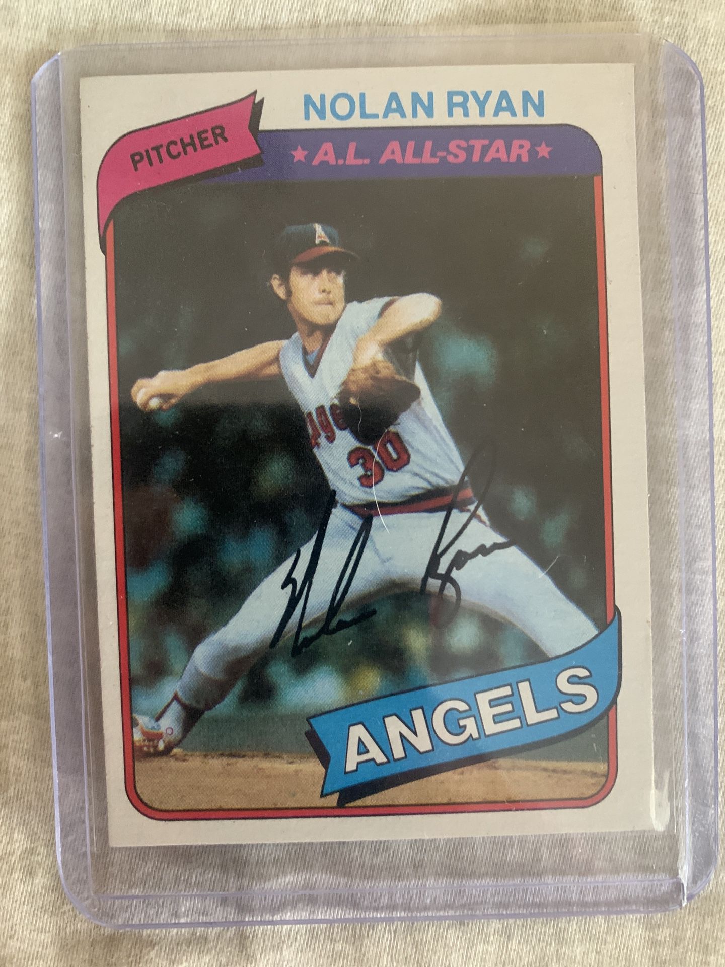 1980 Topps Allstars Nolan Ryan Baseball Card