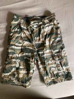 Children's Place Boys 14 Camo Shorts Lightweight Performance Cargo Active Cotton