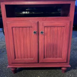 Red Wood Dresser 