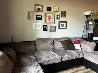 Large Couch and Ottomon $100