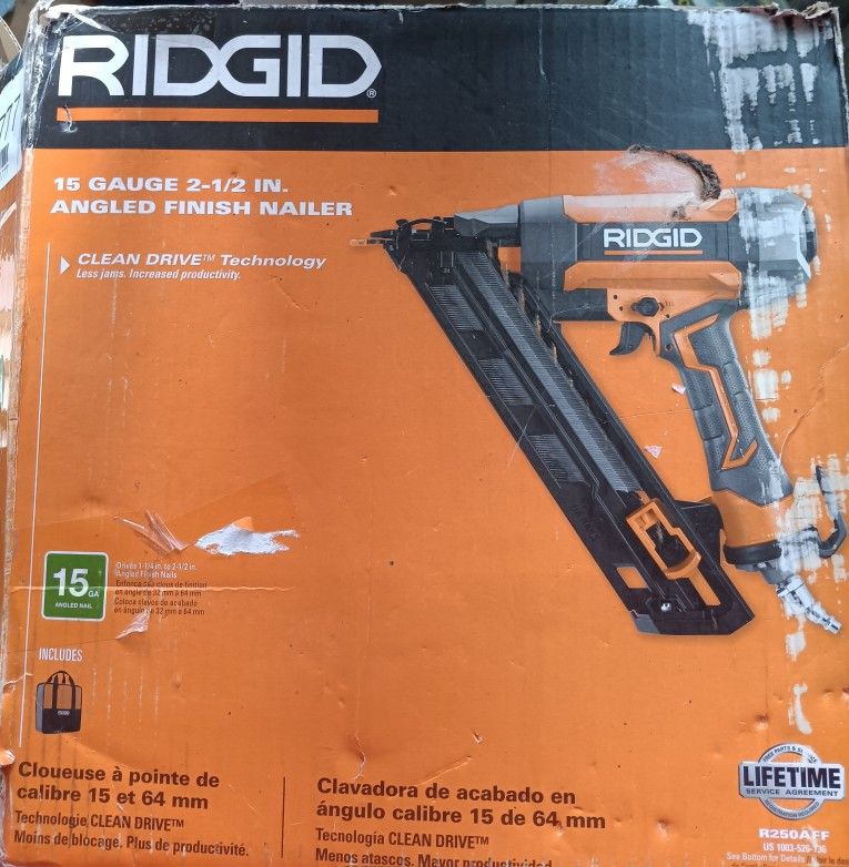 Ridgid 15g Finish Angeled Gun