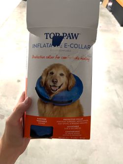 Inflatable E-collar for dogs