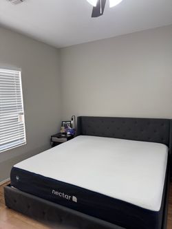 King Bed Frame with storage
