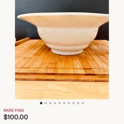 Bon Chef Ceramic Pearl White Round Bowl  SAFE in Commercial Kitchens $50 Each