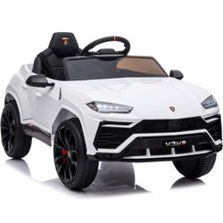 Licensed Lamborghini Urus Ride On Truck Car Toy, 12V Battery Powered Electric 4 Wheels Kids Toys w/Parent Remote Control, Foot Pedal, Music, Aux, LED 
