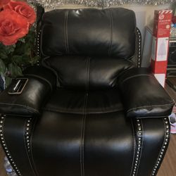 Leather bling Leather 2pc Recliner 