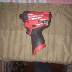 New Milwaukee M12 Fuel  1/4 Hex  Impact Tool Only 