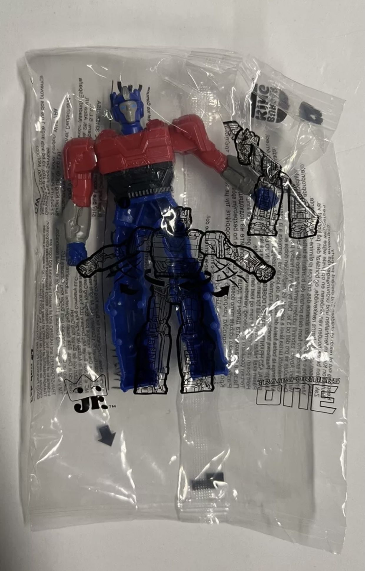 New 2024 Burger King Kids Meal Toy TRANSFORMERS One Orion Pax Optimus Prime Toy