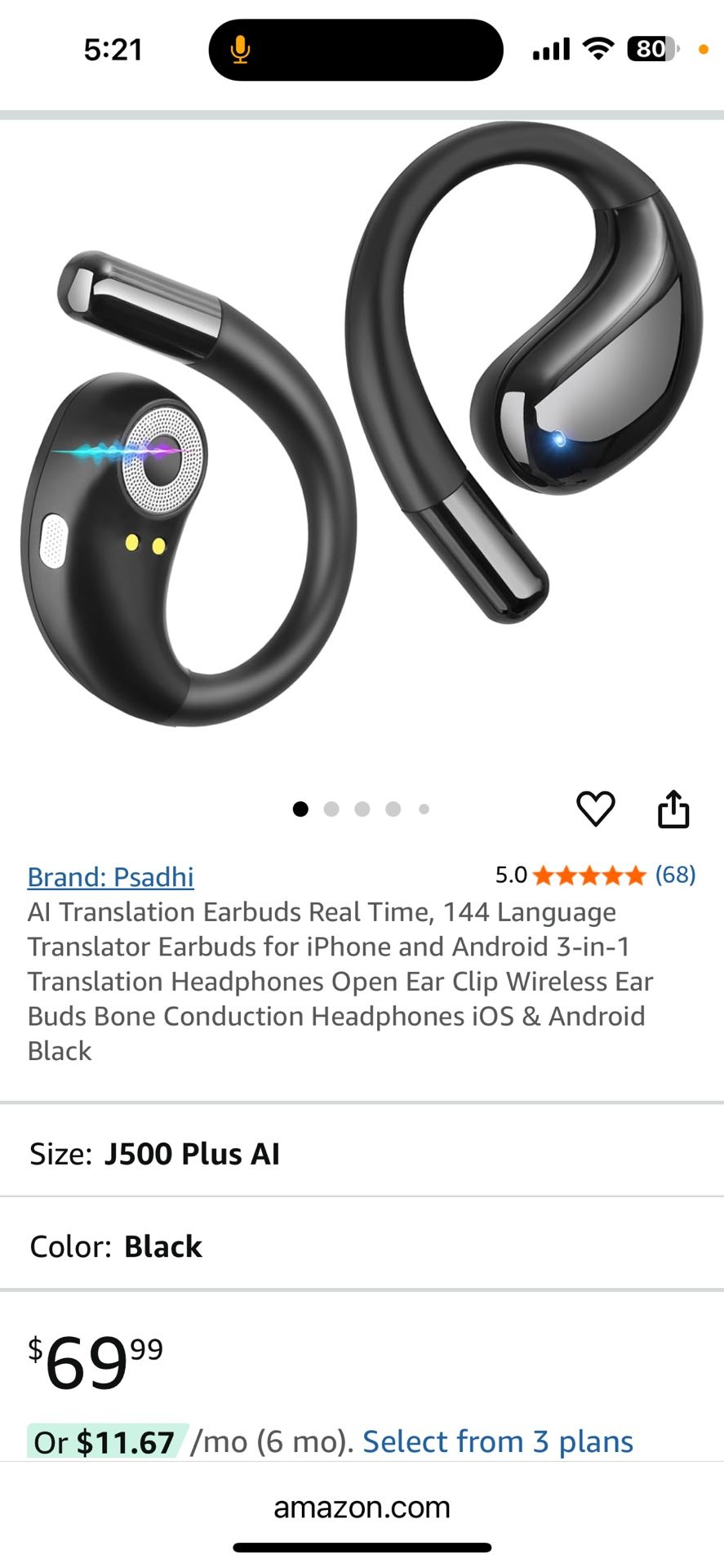 Translate earbuds