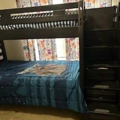 Twin over twin bunk bed