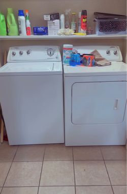 Whirlpool electric dryer and washer