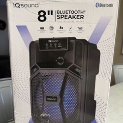 IQ sound 8” Bluetooth Rechargeable speaker with Microphone 🎶🎶 