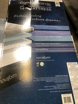 Premium NOVA FORM mattress - BRAND NEW - With Pillow Top And Cooling Layer For Maximum Comfort 