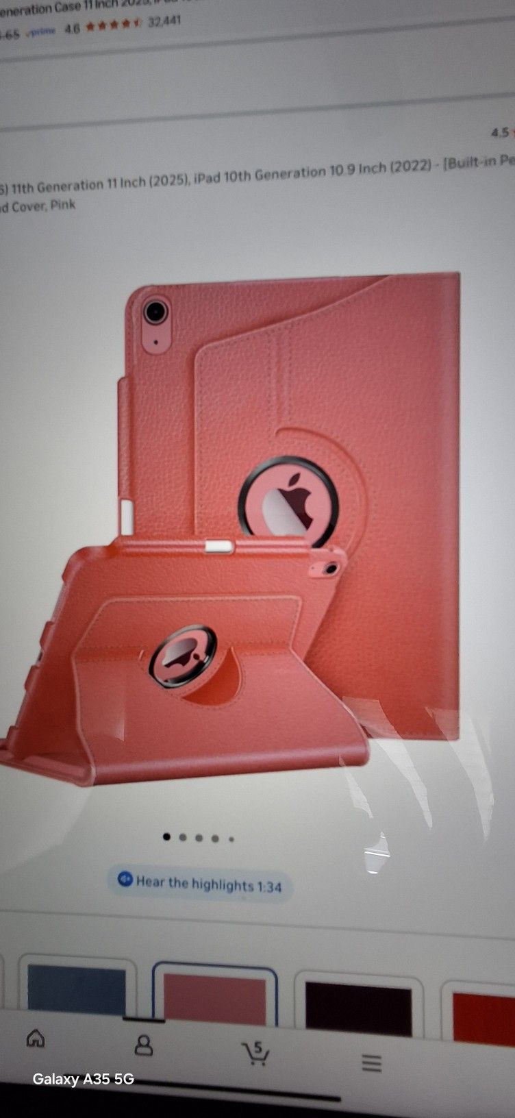 ROTATIN CASE FOR IPAD (A16)