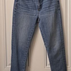 Loft Skinny Leg  Ruched Jeans (Like New)