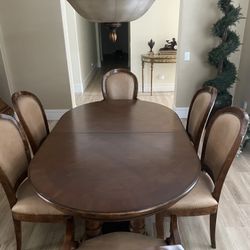 Solid Wood Dining Table And Chairs