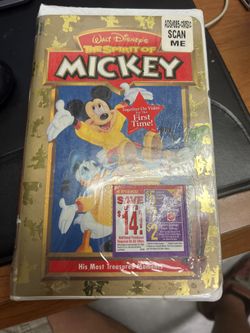 Rare Sealed Copy (VHS) Of Walt Disney’s, The Spirit Of Mickey