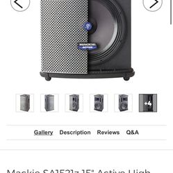Powered Speaker Mackie 15” High Definition 