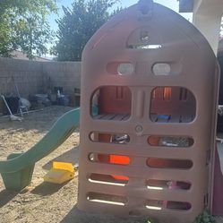 Large Kids Playhouse With Slide