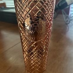 New 2023 rose Gold Starbucks Tumbler