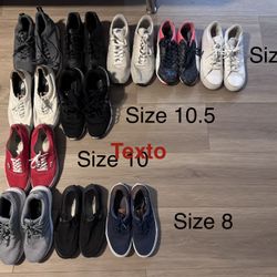 Nike, Vans, Adidas, Fila