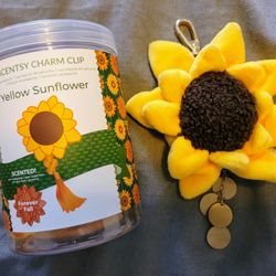 Yellow Sunflower Scentsy Charm Clip + Forever Fall Fragrance 