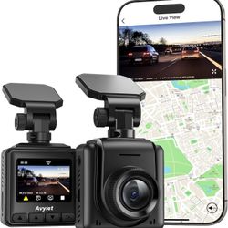 Dash Cam WiFi 2K,Support External GPS, Car Camera with APP, Front Dash Camera for Cars, Mini Dashcams with Night Vision, 24 Hours Parking Monitor, G-S