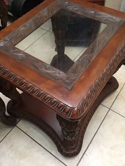 Lion Head Side Table Set