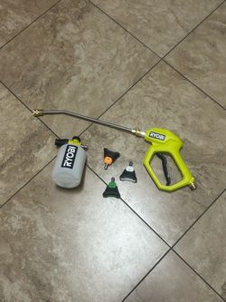 Ryobi Electric Pressure Washer Wand + Foam Cannon + Tip
