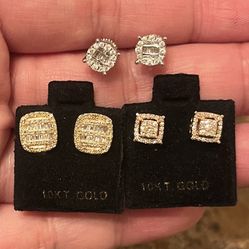 10k Diamond Earrings 