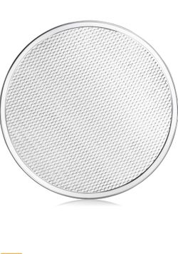Restaurant-Grade Aluminum Pizza Baking Screen, Seamless, 19-Inch, Pack of 6