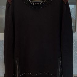 Gucci Spike and Studded Sweater  with zippers