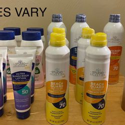 Sunscreen Spray / Lotion , Tanning Oil
