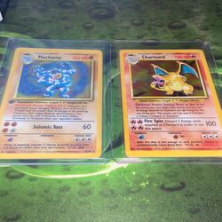 1st Addition Machamp And base Set Charizard 