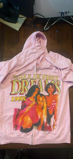 Valley Fest Dreams 199X Pink Zip-Up Hoodie