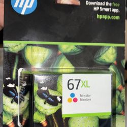 HP 67XL Tri-Color Ink New & Sealed