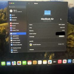 MacBook air 13 inch m3 256gb SSD