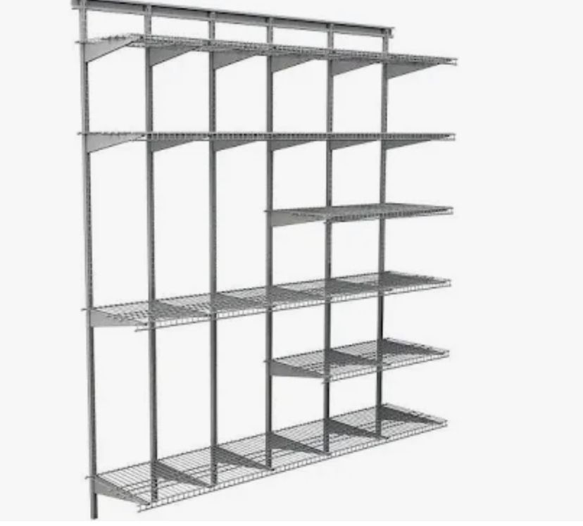 FREE! ClosetMaid Wire Shelving For Garage/Storage Room, 5 total