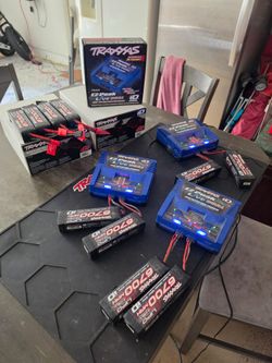 Traxxas 4S Batteries & EZ-Peak Live Dual Chargers