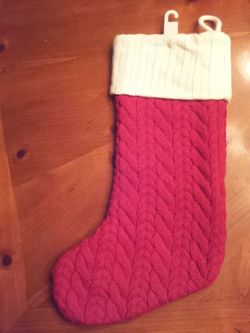 Big/adult Christmas gift stocking decoration. 19.5 inches