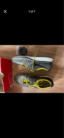 Nike Flyknit Trainer Shoes Mens Size 10.5 Cargo Khaki Citron Sneakers AH8396-300