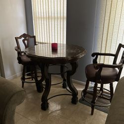 Marble Table With Chairs