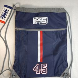 F45 Gym Sack Drawstring  Bag Peacoat One-size New