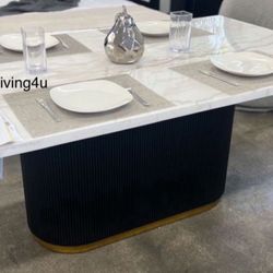 72” Genuine Marble Dining Table Brand New In Box