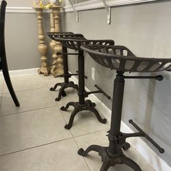 Three tractor seat stools