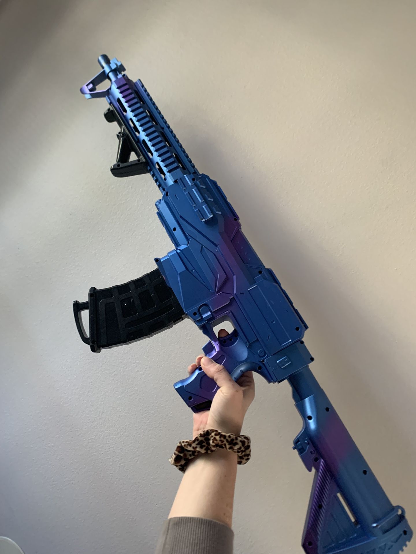 Blue Toy Gun large nerf gun prop