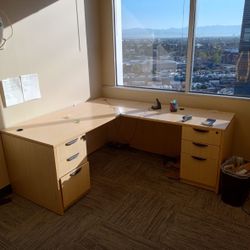 L Shape Desk 6x6