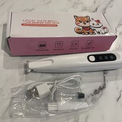 Dog trimmer for paws and ears with light