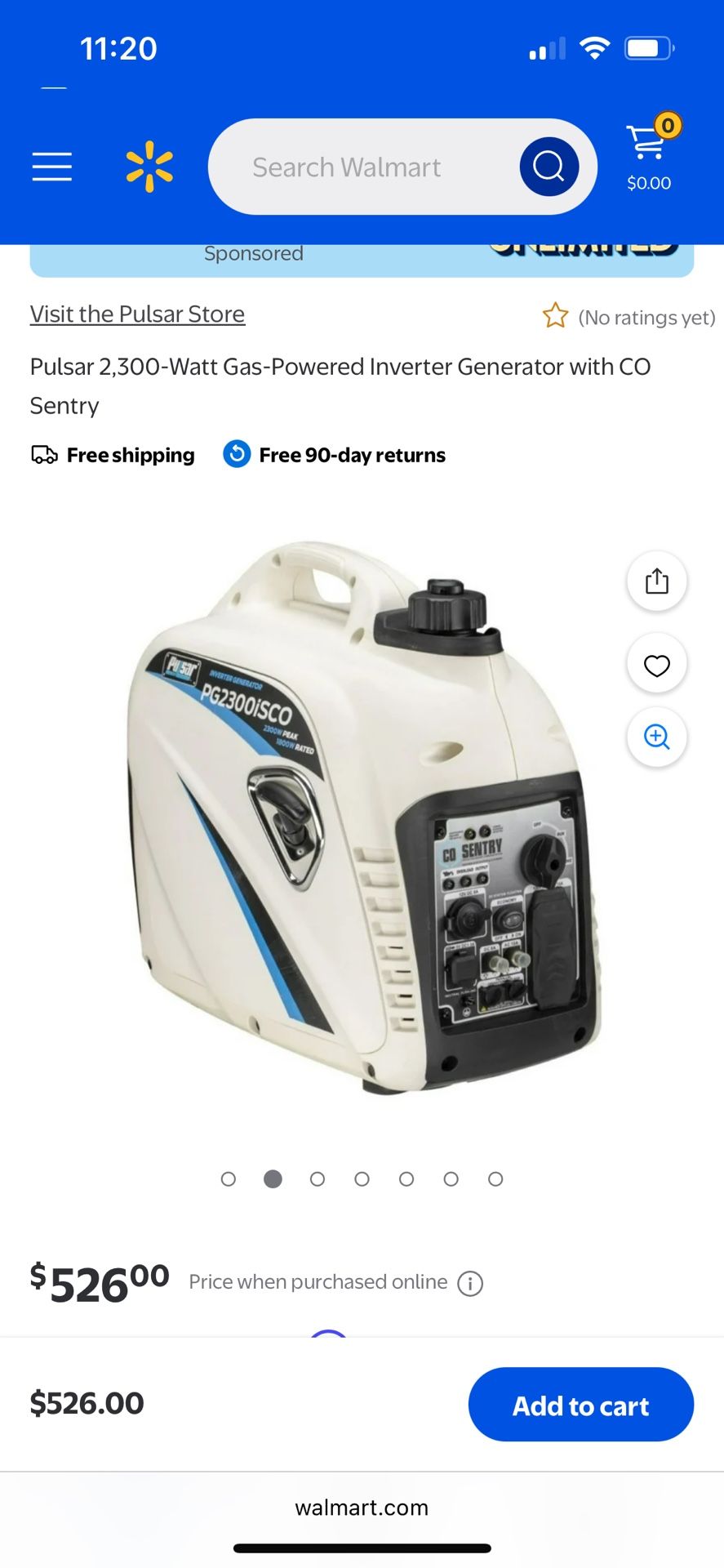 Pulsar 2300w Inverter Generator 